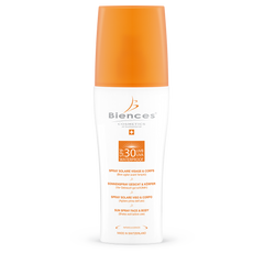 Water-resistant face and body sunscreen spray SPF30 UVA + UVB